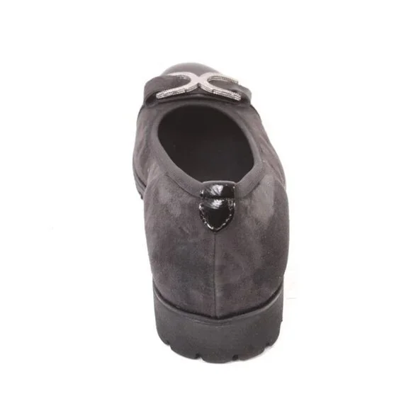 Vernissage 23321 Black Suede Leather Comfort Shoes Pumps - Picture 5 of 8